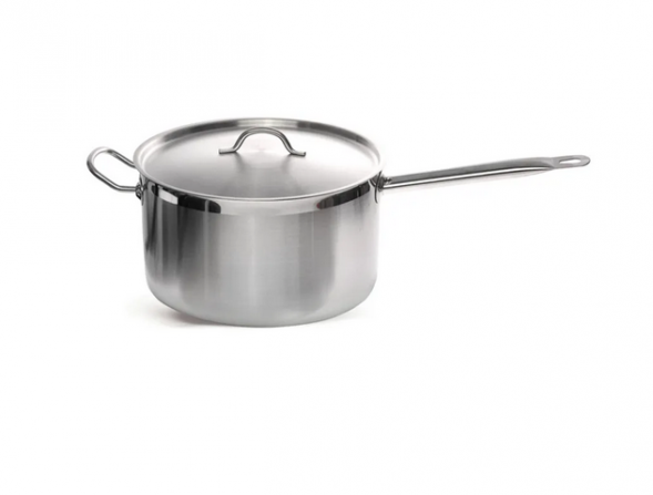 Сотейник нерж. 6,3 л с двумя ручками(6,3л,д=240мм,h=140мм)