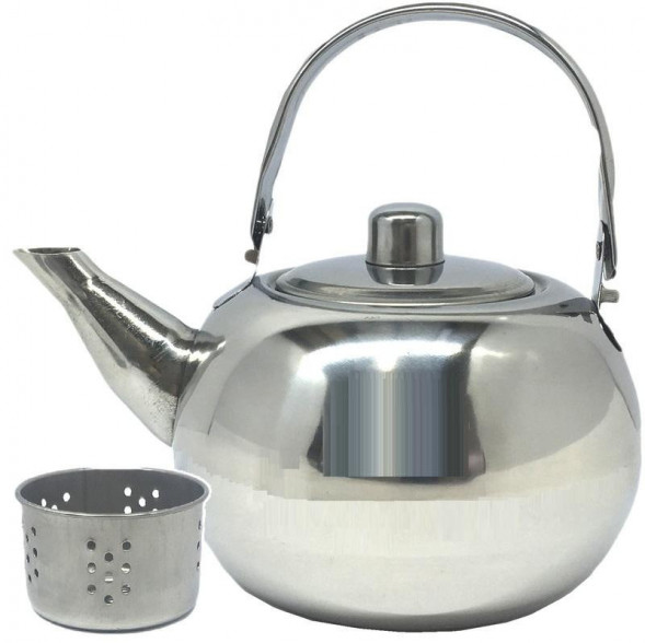 Чайник 0,8л заварник с ситечком,AST-002-ЧС-08