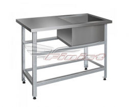 Ванна моечная ВМЛс-1 со столом 1000*500*860 мм