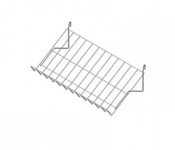 Полка наклонная на сетку, 30 градусов, 600*340 мм, цвет белый П04