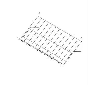 Полка наклонная на сетку, 30 градусов, 600*340 мм, цвет белый П04