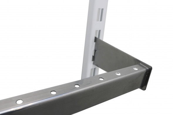 Дуга 900х150мм, с отверстиями под крючки, сечение 40х20, покраска хром