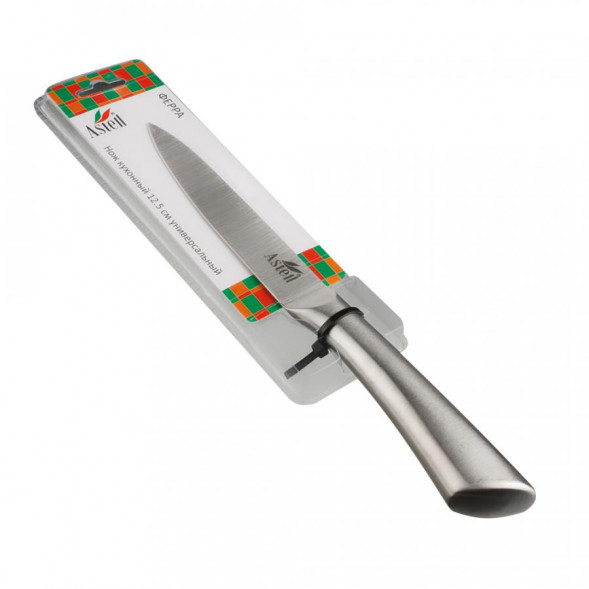 Нож кухонный 12,5см универсальный с мет/полой ручкой [ФЕРРА]AST-004-НК-208