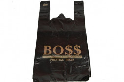 Пакет майка 30*16*55 "BOSS" 25 мкм черный (100/1000шт.)