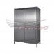 Шкаф из нержавеющей стали 1000*600*1800 мм двери купе