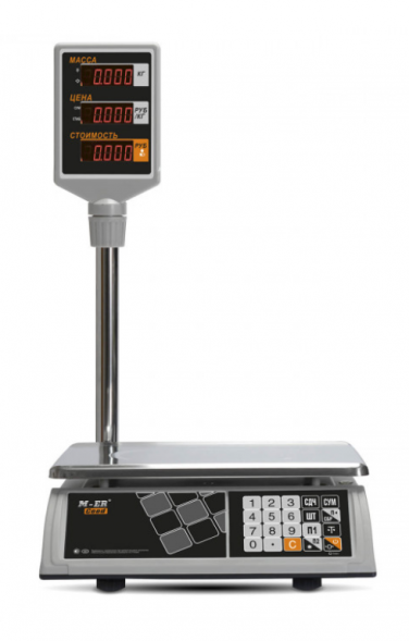 Весы МERCURY M-ER 327ACP-15.2 LED Black стойка