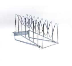 Держатель на штангу для крышек крашенный хром, 7 ячеек