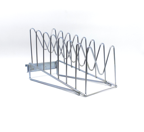 Держатель на штангу для крышек крашенный хром, 7 ячеек