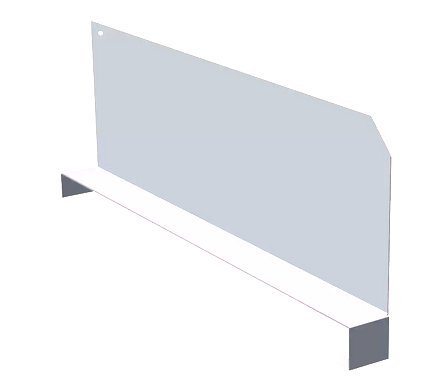 Разделитель складской полки 400 H-250 мм