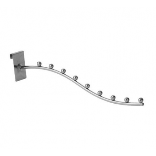 8908 (Р136) Кронштейн на решетку 9 шар. Д=10, хром