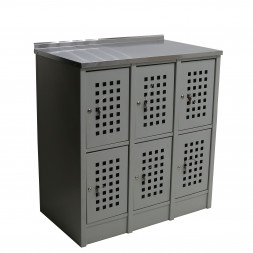 Шкаф для сумок 885*500*960 мм, 6 ячеек