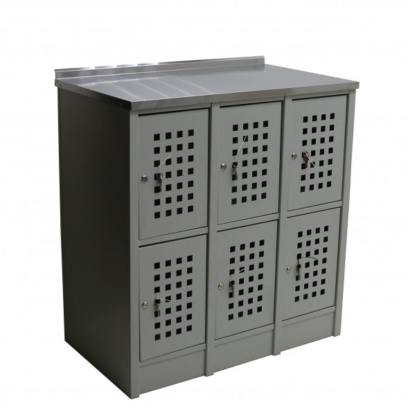 Шкаф для сумок 885*500*960 мм, 6 ячеек