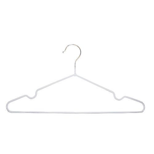 A-04XL (белые) Вешалка-плечики 405 мм (обрезиненная)