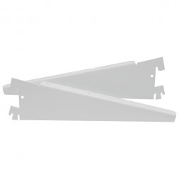 Кронштейн для полки ДСП/стекла 200 пара RAL 9016 белый лофт