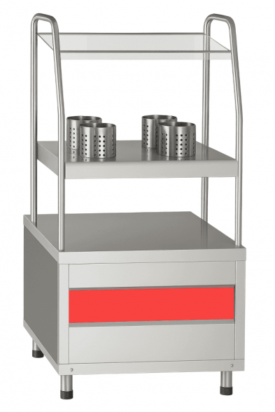  Прилавок для столовых приборов и подносов Abat ПСПХ-70КМ