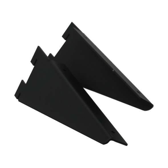 Кронштейн для полки ДСП/стекла черный муар Лофт 300 мм, пара