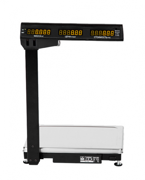 Весы МК-15,2-ТВ21 (до 15кг) со стойкой верхняя клавиатура