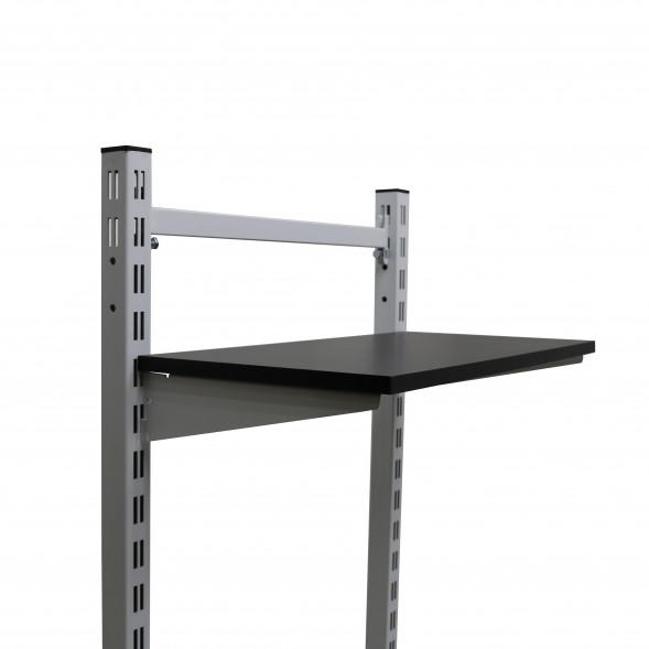 Кронштейн для полки ДСП/стекла белый Лофт 300 мм, пара