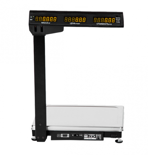 Весы МК-15,2-ТН21 RU (до 15кг) со стойкой нижняя клавиатура