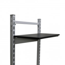 Кронштейн для полки ДСП/стекла белый Лофт 400 мм, пара