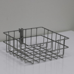 Корзина навесная в стойку 200х200х80 мм,цвет- крашеный хром